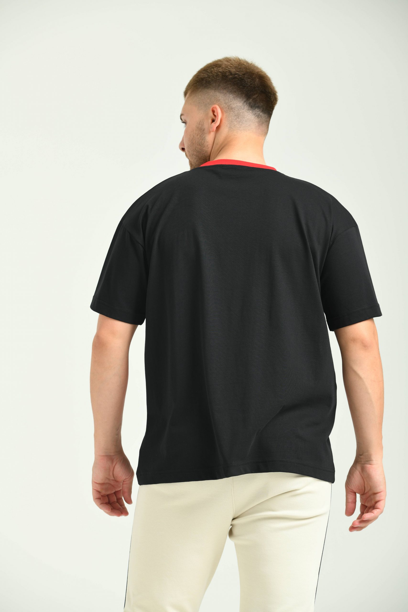 Cep Paraşüt Kapak Siyah T-Shirt - Görsel 5